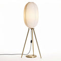 Vloerlamp met linnen lampenkap en metalen standaard 30 x 30 x 150cm
